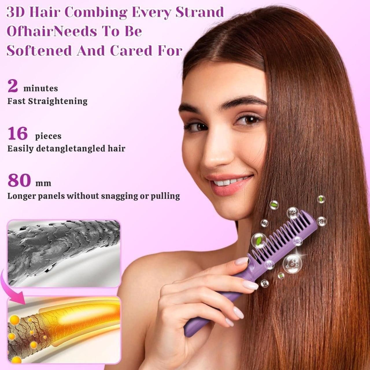 Cordless Hair Straightener Brush - DORLANK™