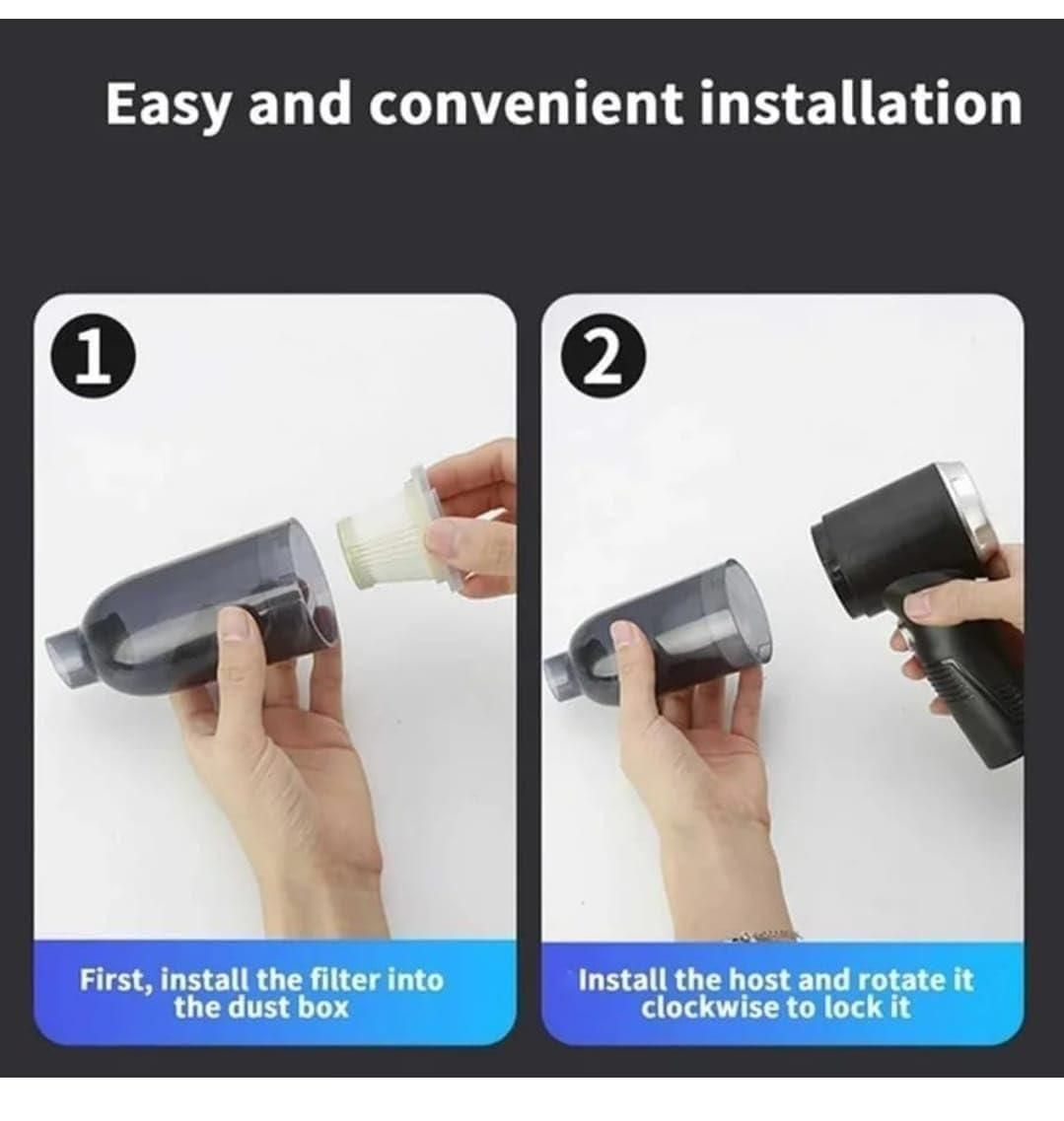 ⚡ Vacuum Suction Cleaner – Wireless 2-in-1 Air Duster & Handheld Vacuum