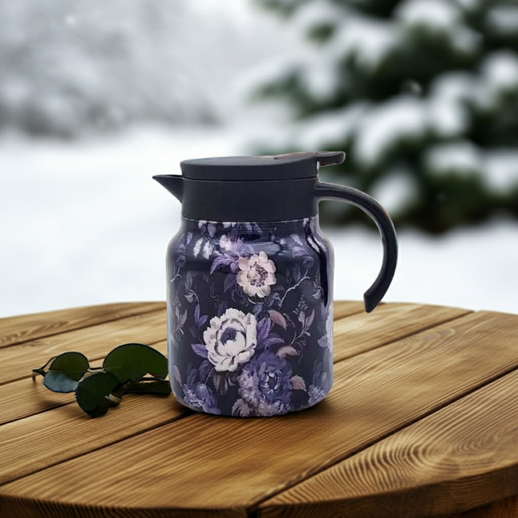 Insulated Vacuum Teapot with Infuser Portable Hot Water/Teapot